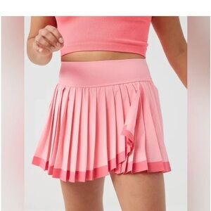 Aerie OFFLINE Pink Pleated Women's Skirt
